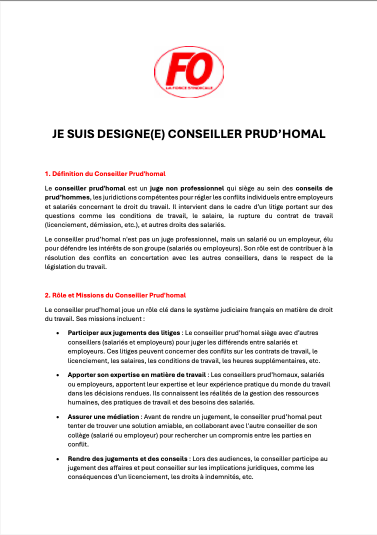 Conseiller prud'hommes